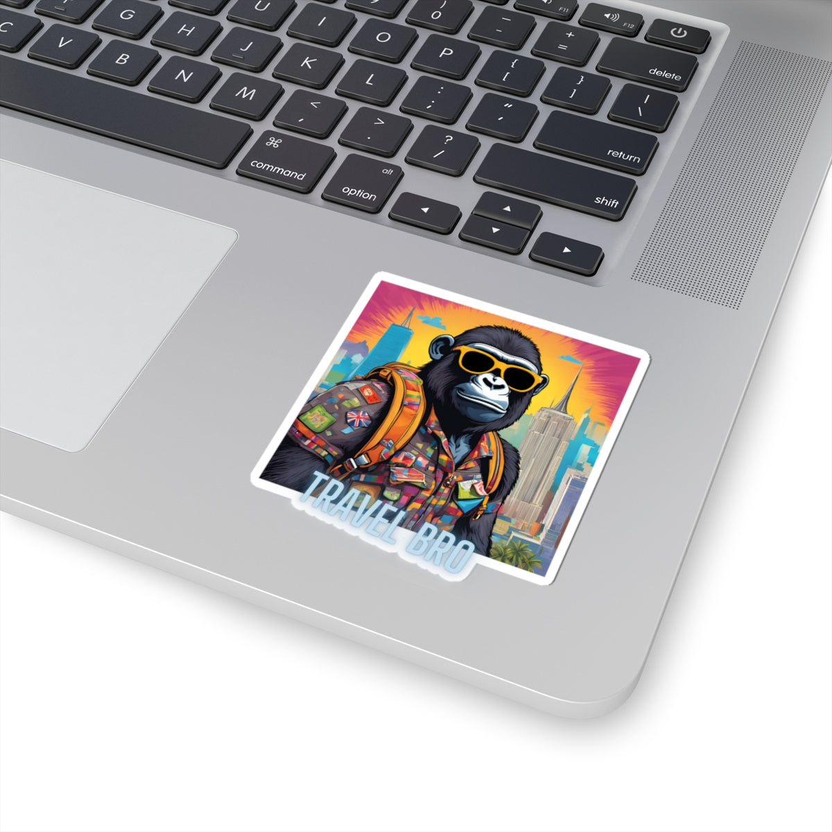 Travel Bro Gorilla Sticker