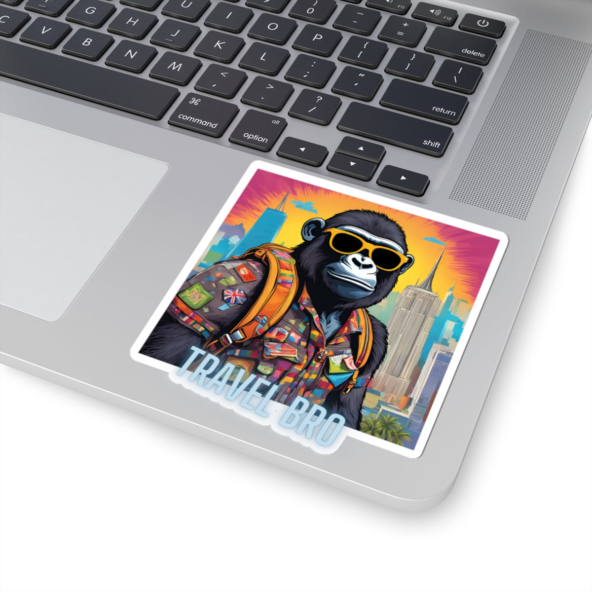 Travel Bro Gorilla Sticker