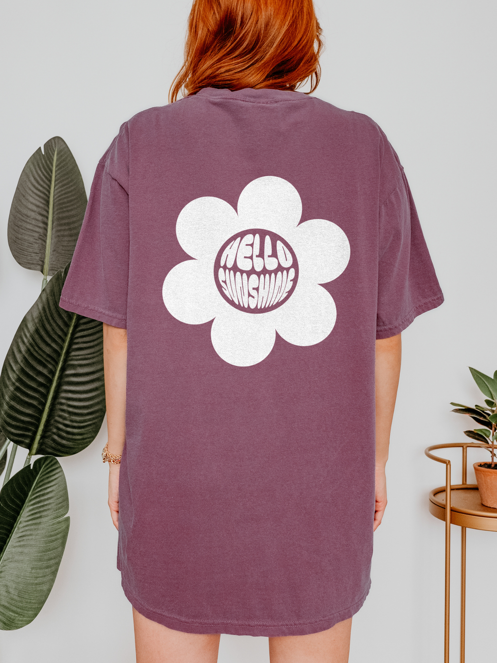 “Hello Sunshine” – Unisex Vintage-Style Heavyweight T-Shirt