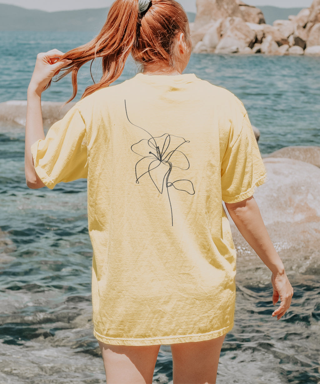 Flower Design T Shirt