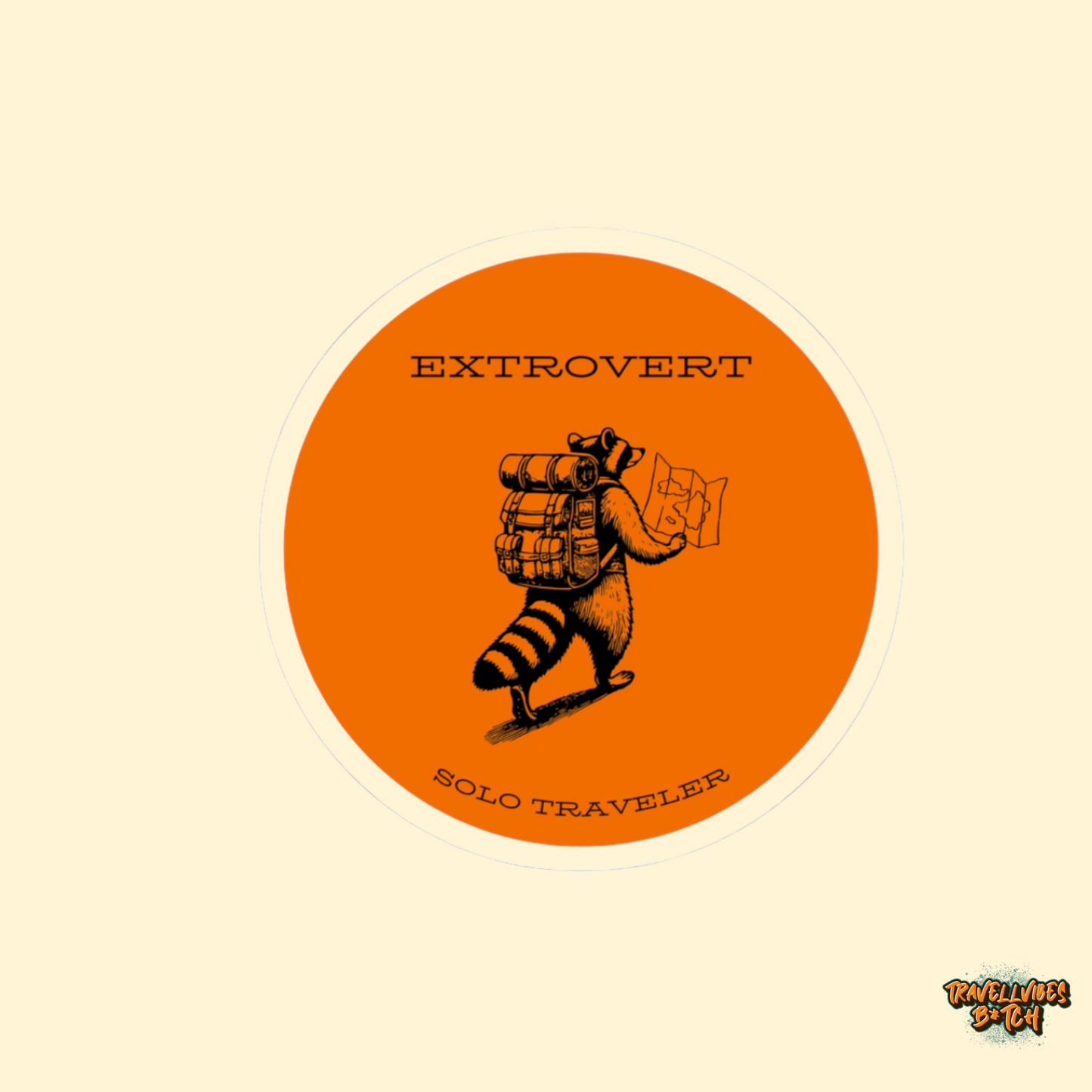 Extrovert Solo Traveler Sticker