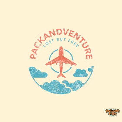 Packandventure Sticker - "Lost But Free"