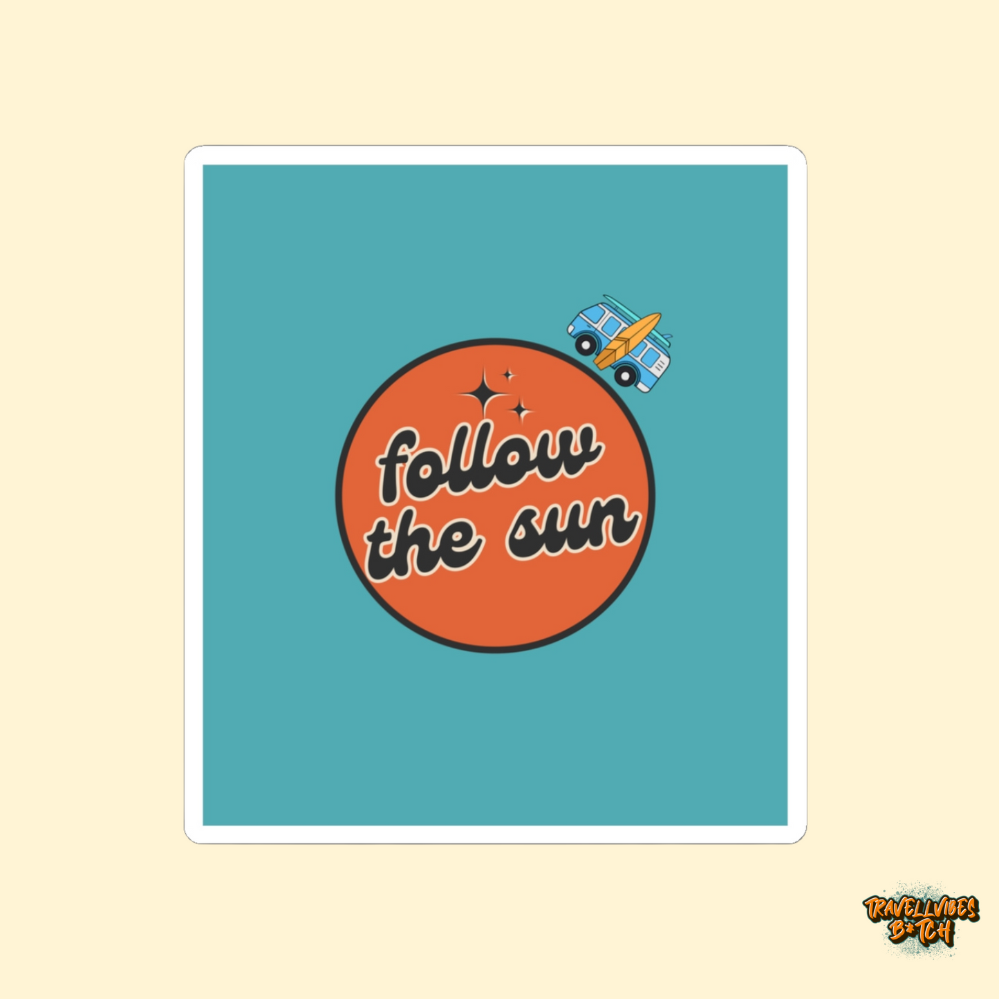 Follow the Sun Sticker