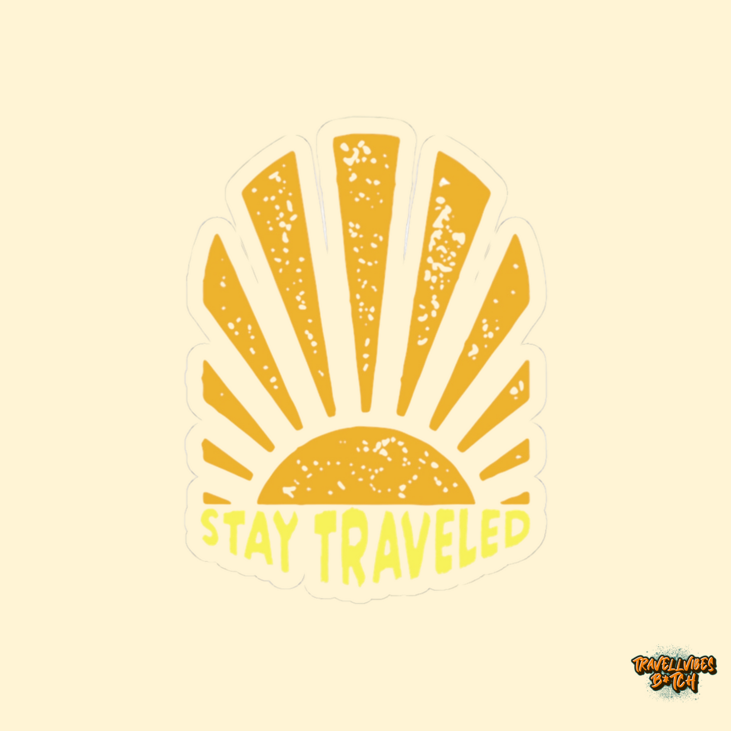 Stay Traveled Sticker