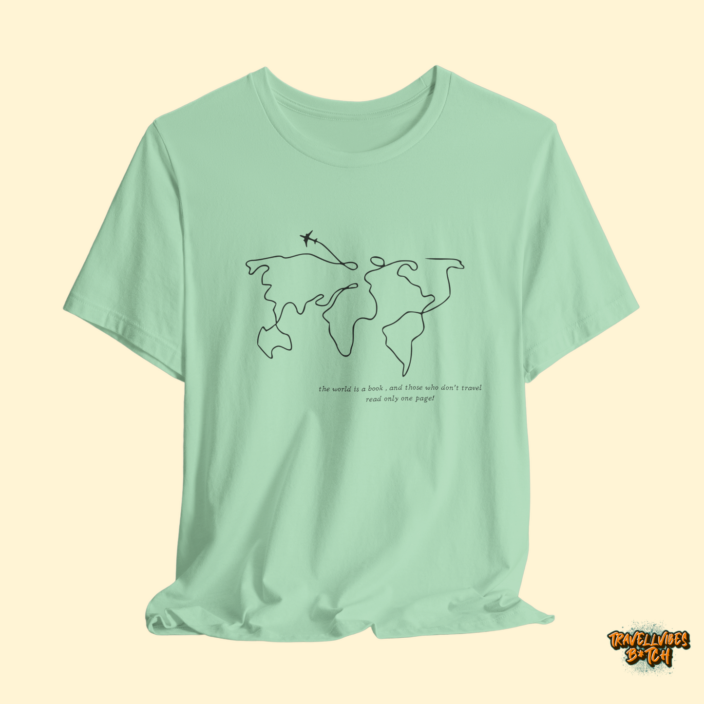 Minimal World Map T-Shirt