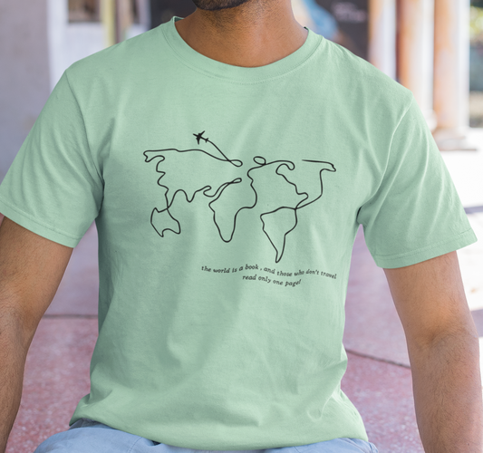 Minimal World Map T-Shirt