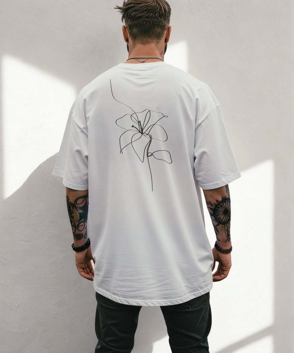 Flower Design T Shirt